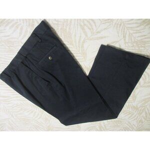 Dockers Mens Navy Blue Pleated Work Pants - Classic Fit with defect